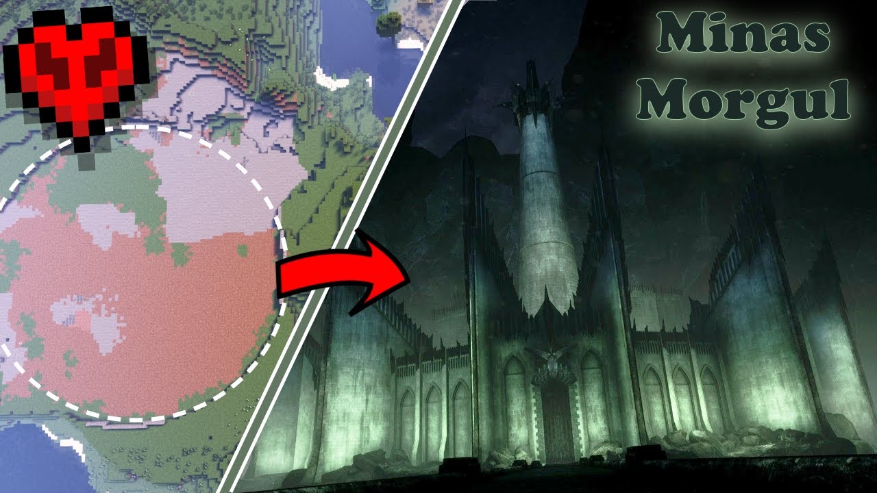 Строим ОГРОМНУЮ крепость в хардкорном Minecraft! (По мотивам Минас Моргула)