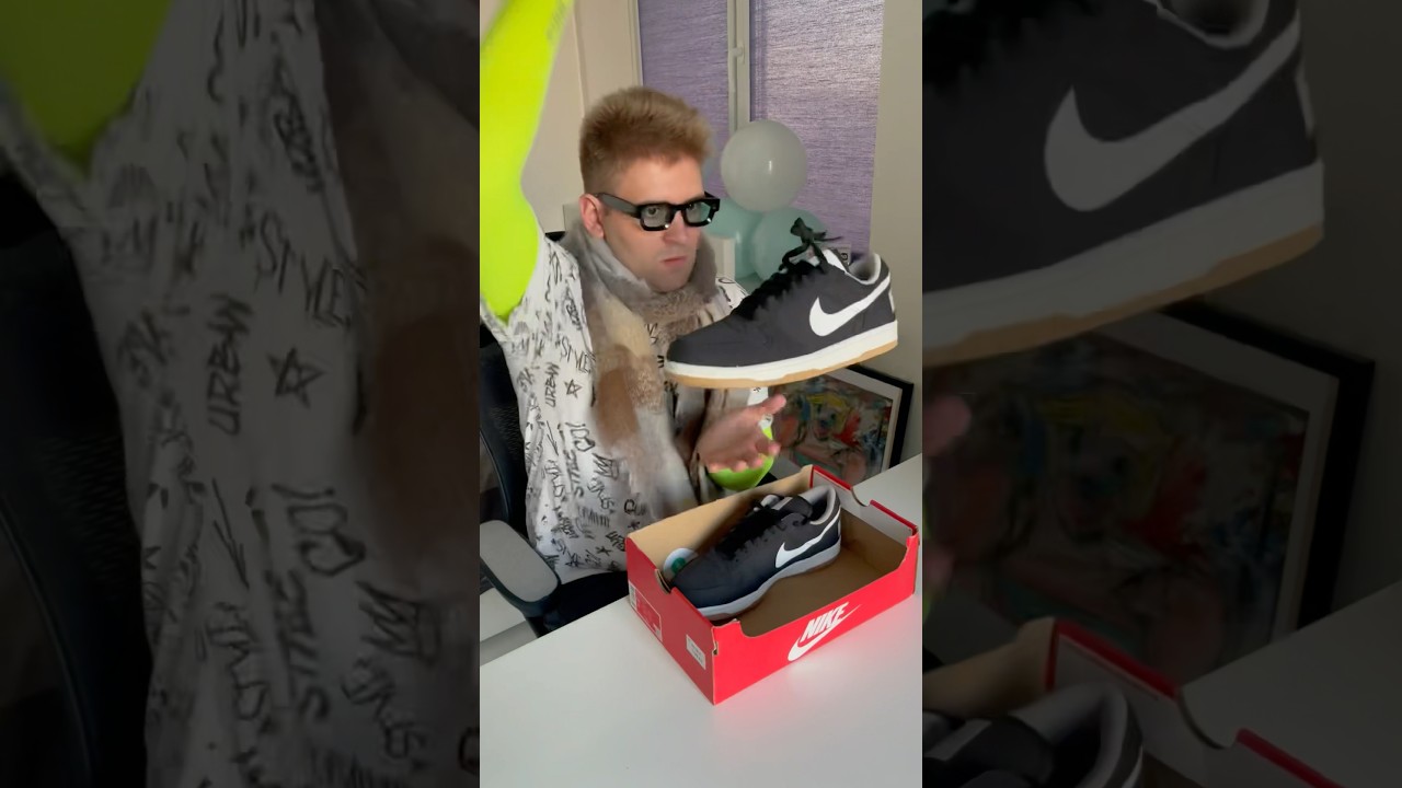 ASMR Review of Sneakers Big Nike Low Luxe 🌚