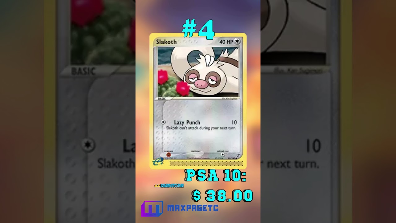 Top 5 Slakoth Pok&eacute;mon Cards #tcg#pok&eacute;mon#Slakoth