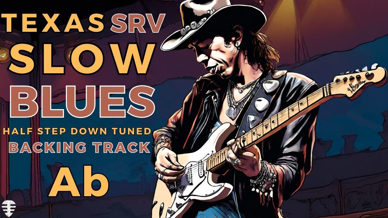 CRIMINAL SLOW BLUES Texas SRV style backing track in Ab