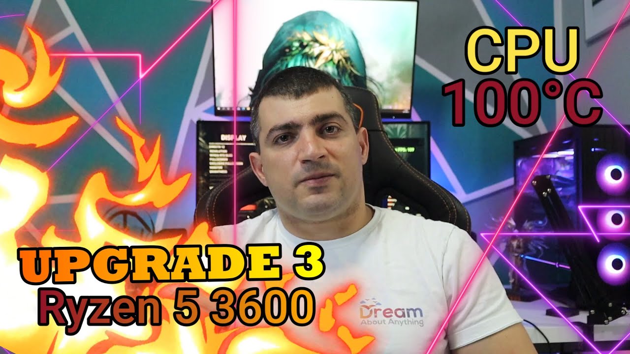 Upgrade 3 - CPU Ryzen 5 3600 and AIO Water Cooler DeepCool Castle 360RGB V2