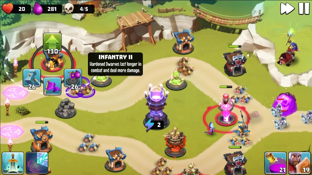 Castle Creeps TD - Chapter 7 Level 28 End Of The Road 3 Stars (Without Sentinel)