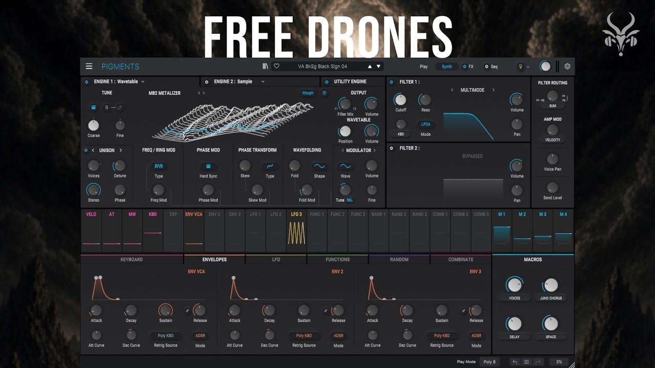Free Arturia Pigments Presets | Vicious Antelope &ndash; Weight Of Darkness Synth Drones