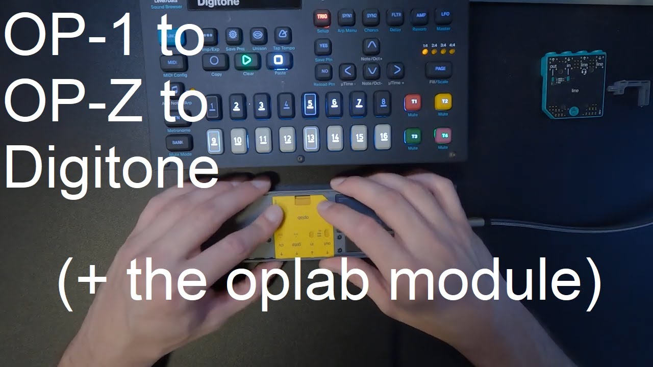 External Synths: OP-1 to OP-Z to Digitone (+ oplab module) // Learning OP-Z