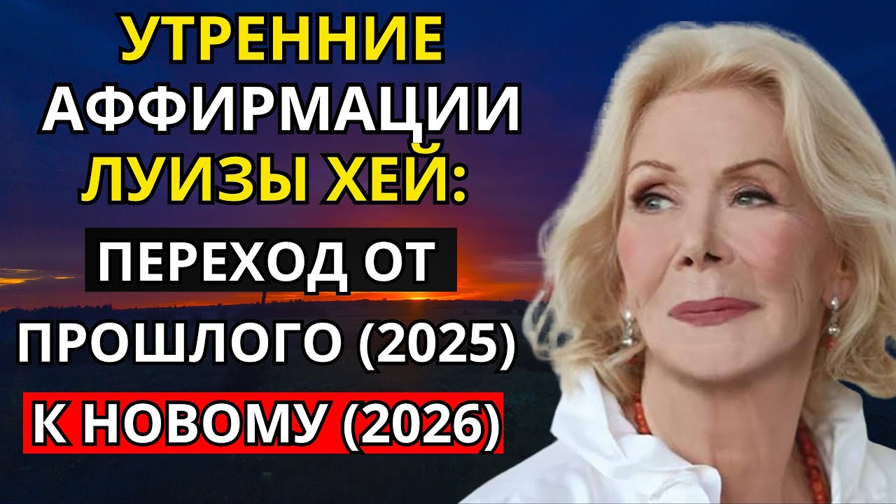 Утренние аффирмации с Луизой Хей: переход от прошлого (2025) к новому (2026)