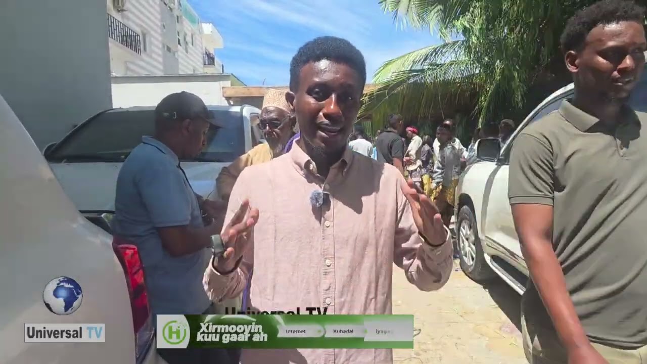 wariyaha Universal oo booqday guriga Xasan Cali Kheyrre ee dagaalku ka dhacay.