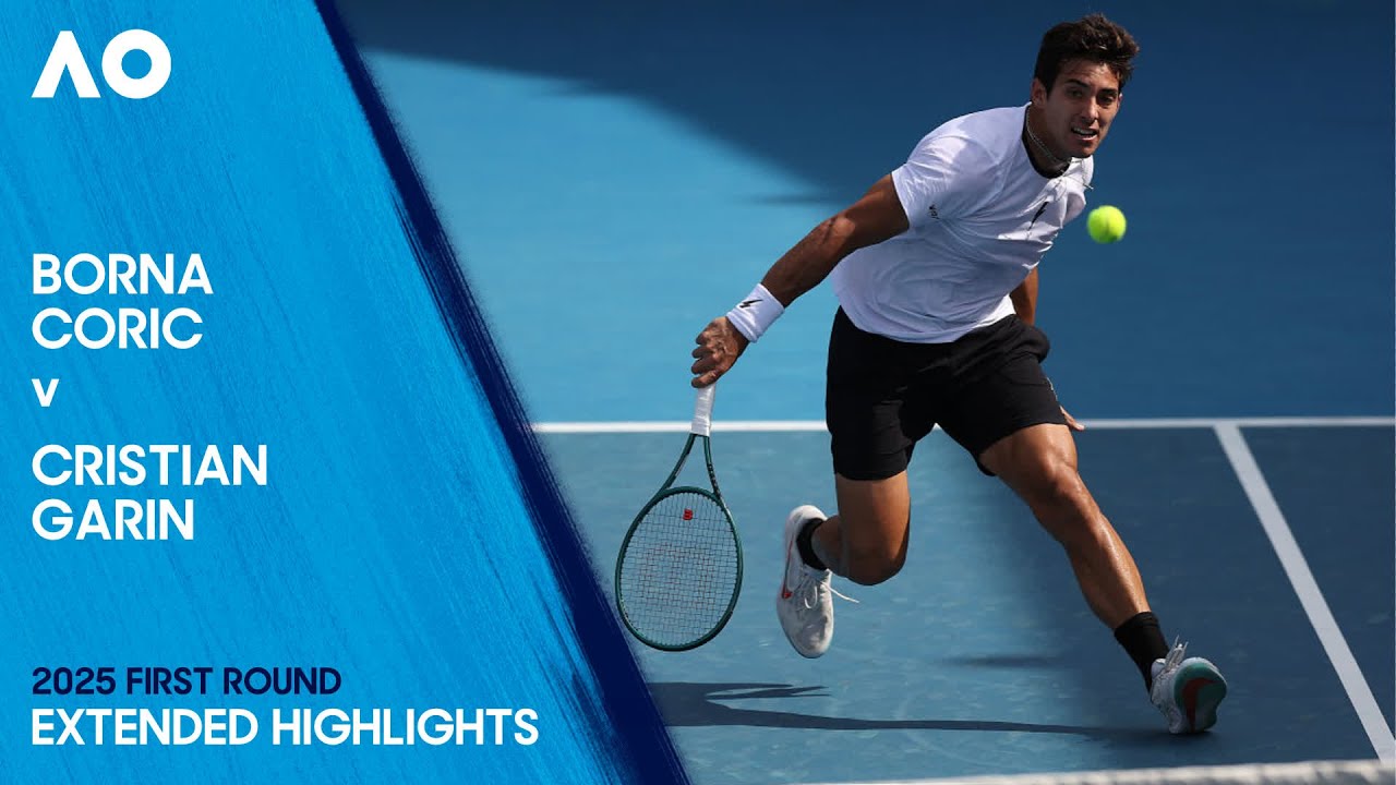 Borna Coric v Cristian Garin Extended Highlights | Australian Open 2025 First Round