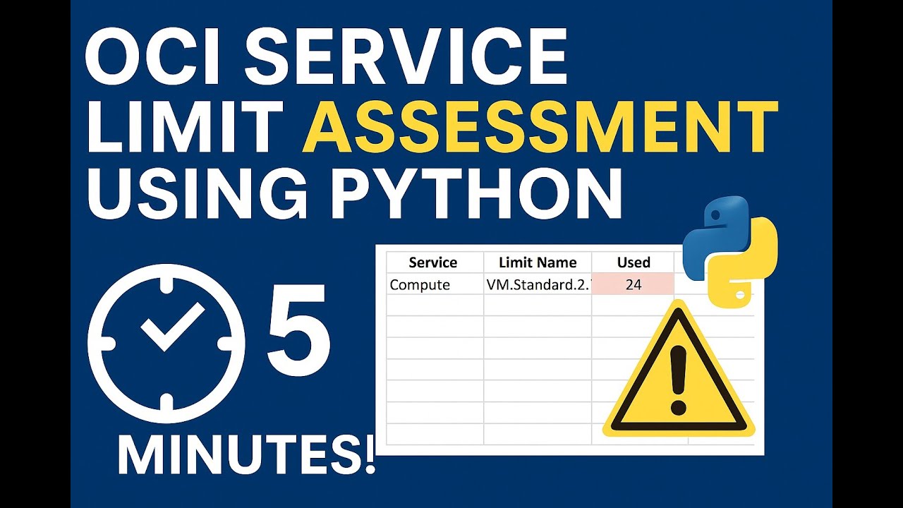 OCI Service Limit Assessment Using Python in 5 Minutes! 🚀