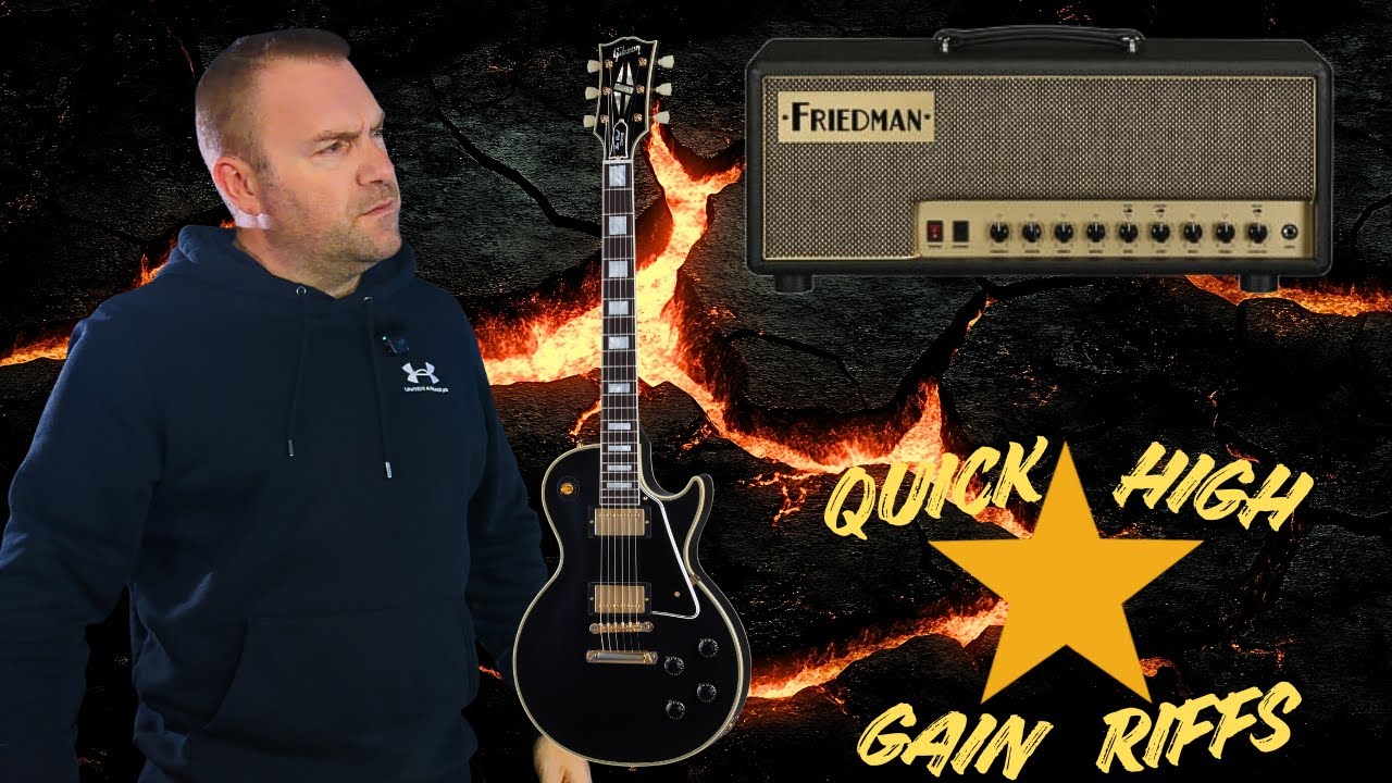 Friedman Runt 50 | Быстрые риффы с высоким коэффициентом усиления | Les Paul Custom