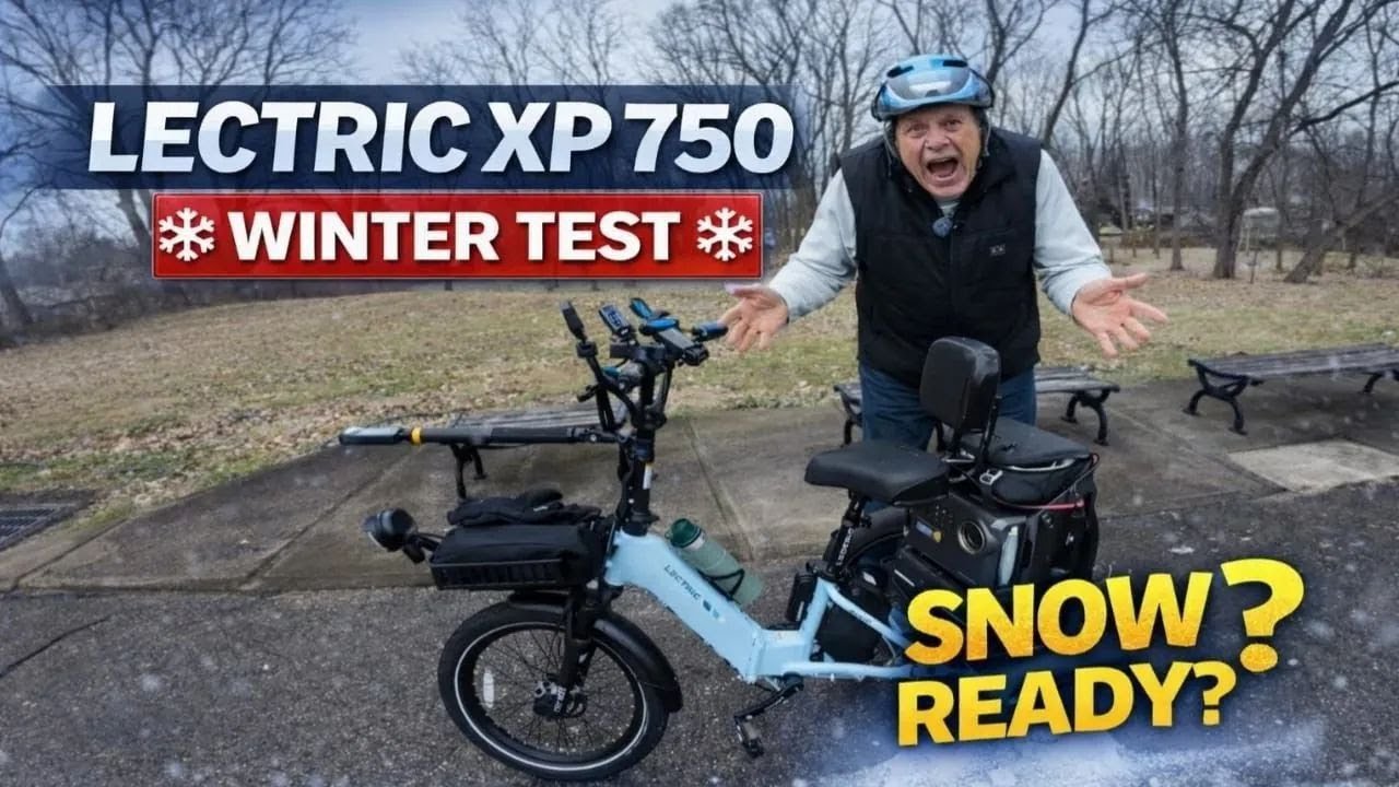 Lectric XP 750 Winter Ride Test | Snow & Cold Performance Review