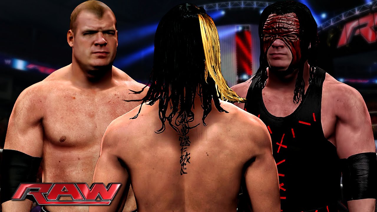 WWE RAW 10/5/15  - Seth Rollins vs Corporate Kane & Demon Kane Match - WWE RAW 2K15