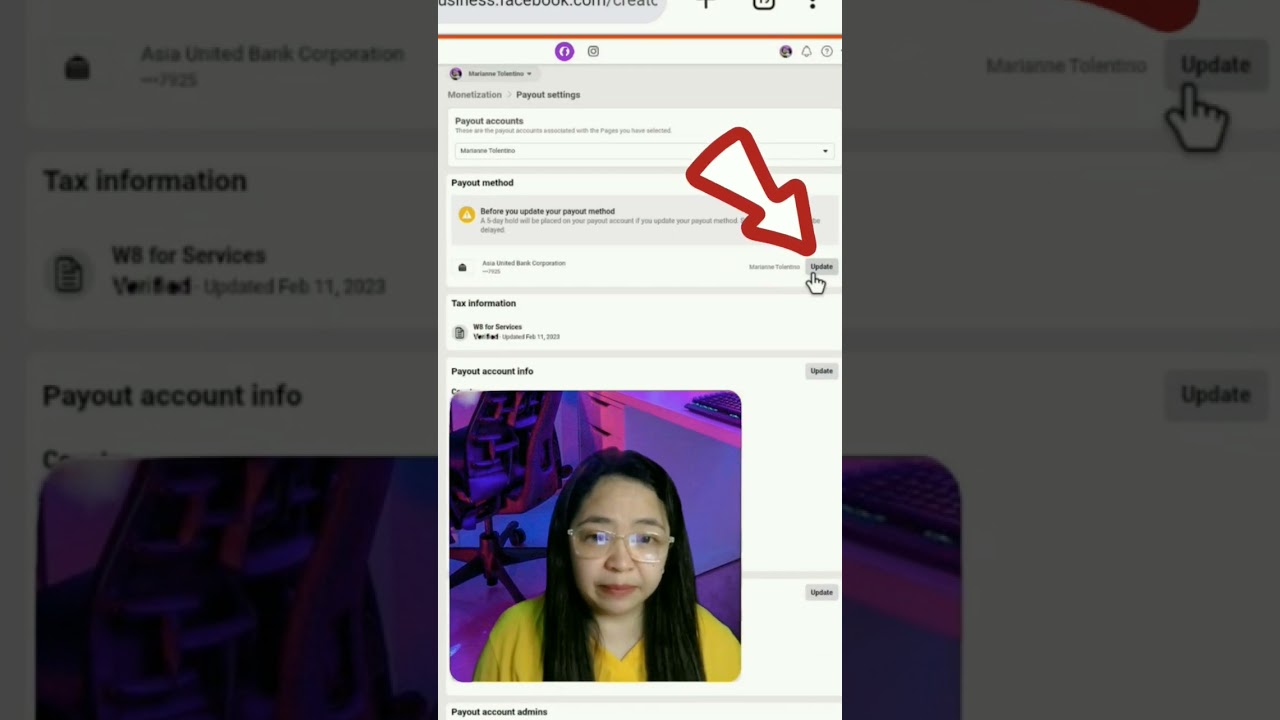 HOW TO EDIT YOUR PAYOUT ACCOUNT ON FACEBOOK