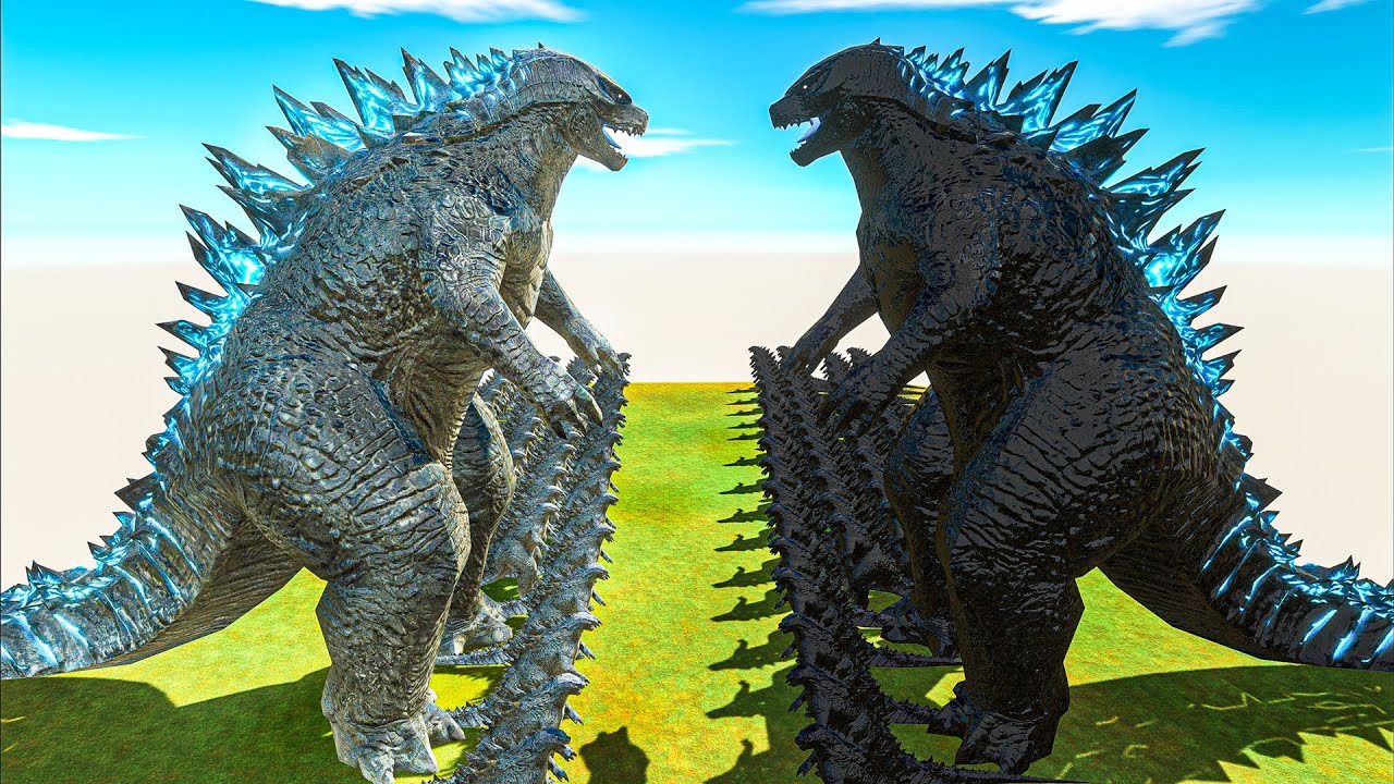 Legendary Godzilla War - Growing Godzilla 2014 VS Shadow Itself, Size Comparison Godzilla