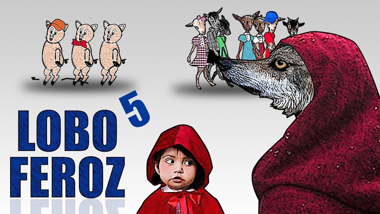 El Lobo Feroz, los  Cerditos, Caperucita Roja y Los Cabritillos Serie de Cuentos