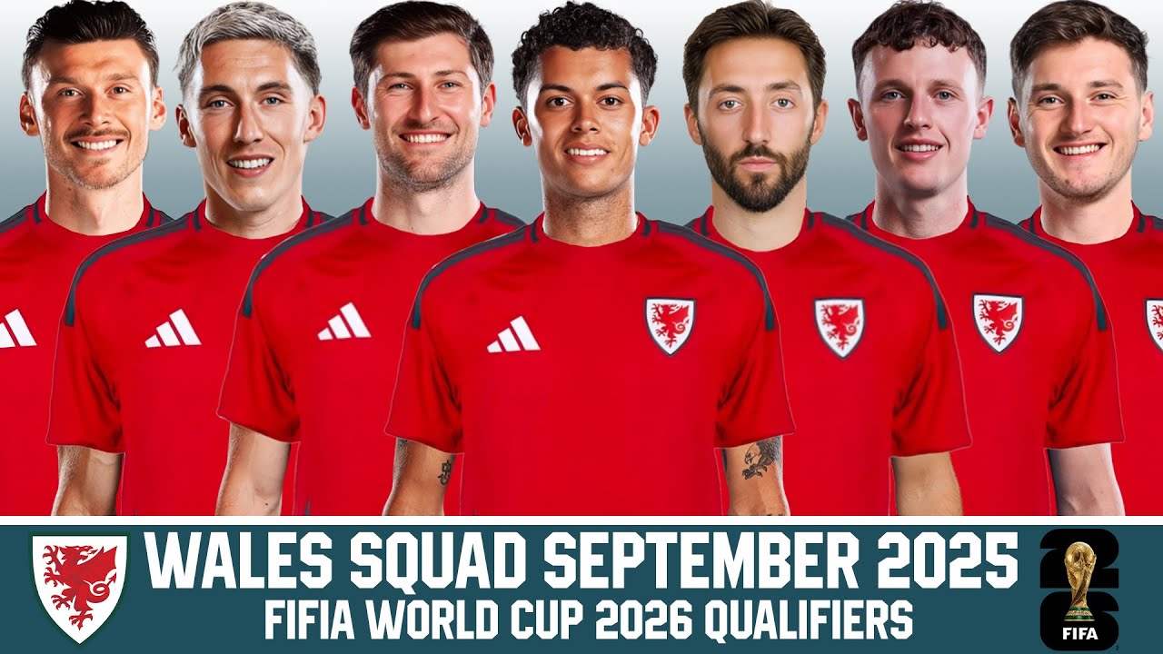 WALES Official Squad September 2025 | FIFA World Cup 2026 Qualifiers