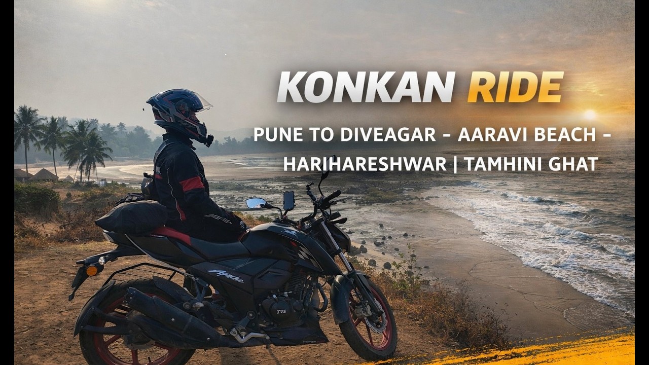 Konkan Ride | Pune to Diveagar, Aaravi Beach & Harihareshwar via Tamhini Ghat