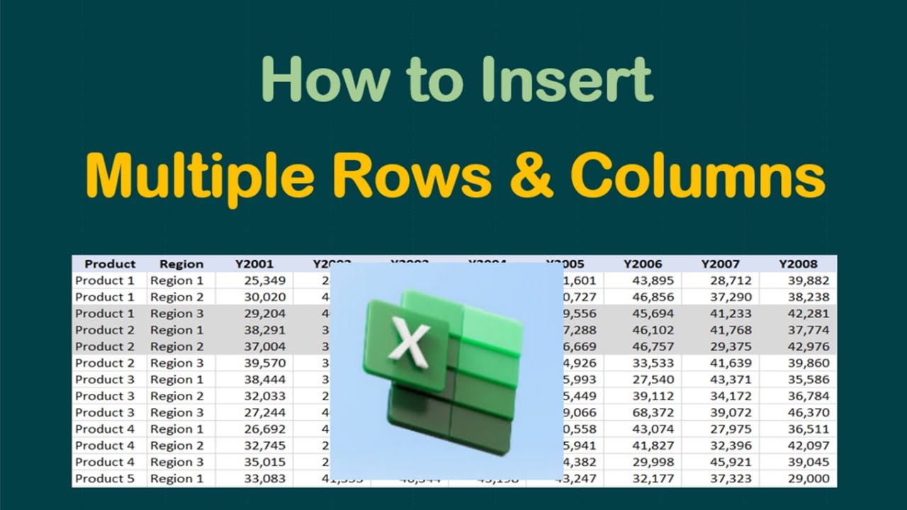 How to Quickly Insert Multiple Rows and Columns