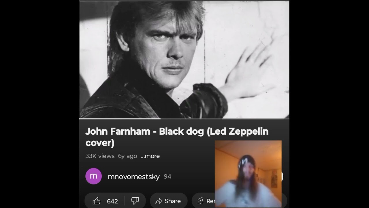 JOHN FARNHAM-BLACK DOG(COVER)  THIS IS IMPOSSIBLE 😮🔥INDEPENDENT ARTIST REACTS