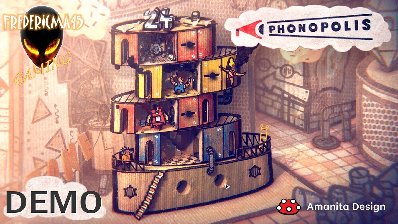 Phonopolis FULL DEMO Walkthrough (Puzzle adventure Game by Amanita Design)