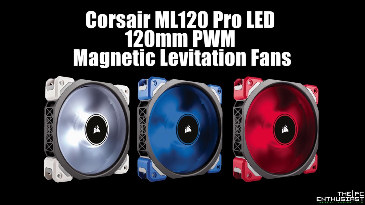 Corsair ML120 Pro LED PWM Fans - Noise Level Comparison, 600 RPM vs 2350 RPM