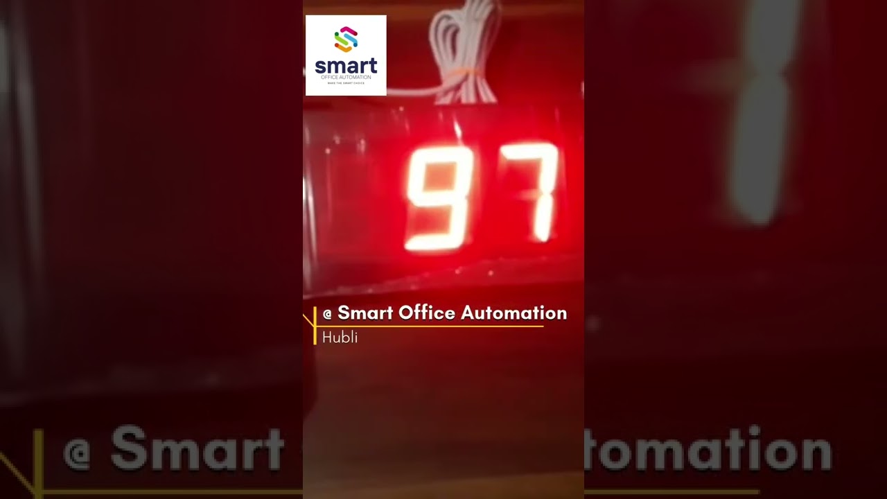 #Token Display System #cash #smartgadgets  #smartofficeautomation #hubli #raji #parichayloka #token