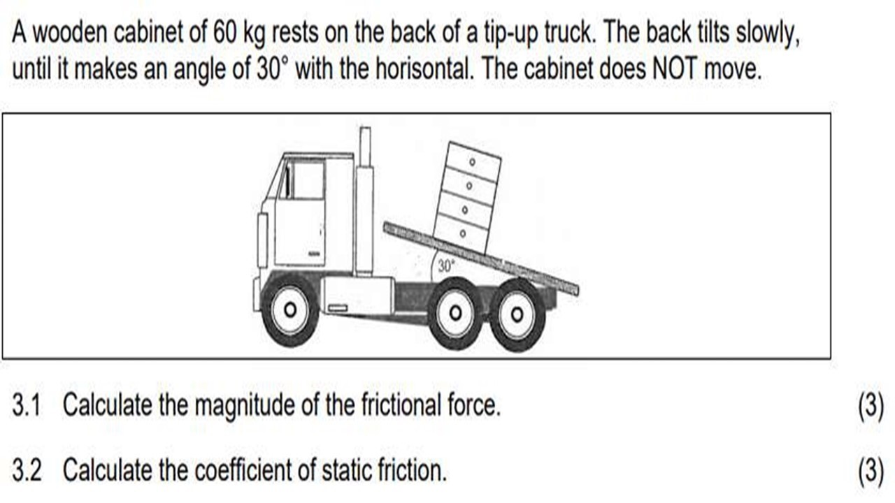 🚛📐 Tip-Up Truck Friction Problem | Mechanics | Grade 11 & 12 Physical Sciences 🔥