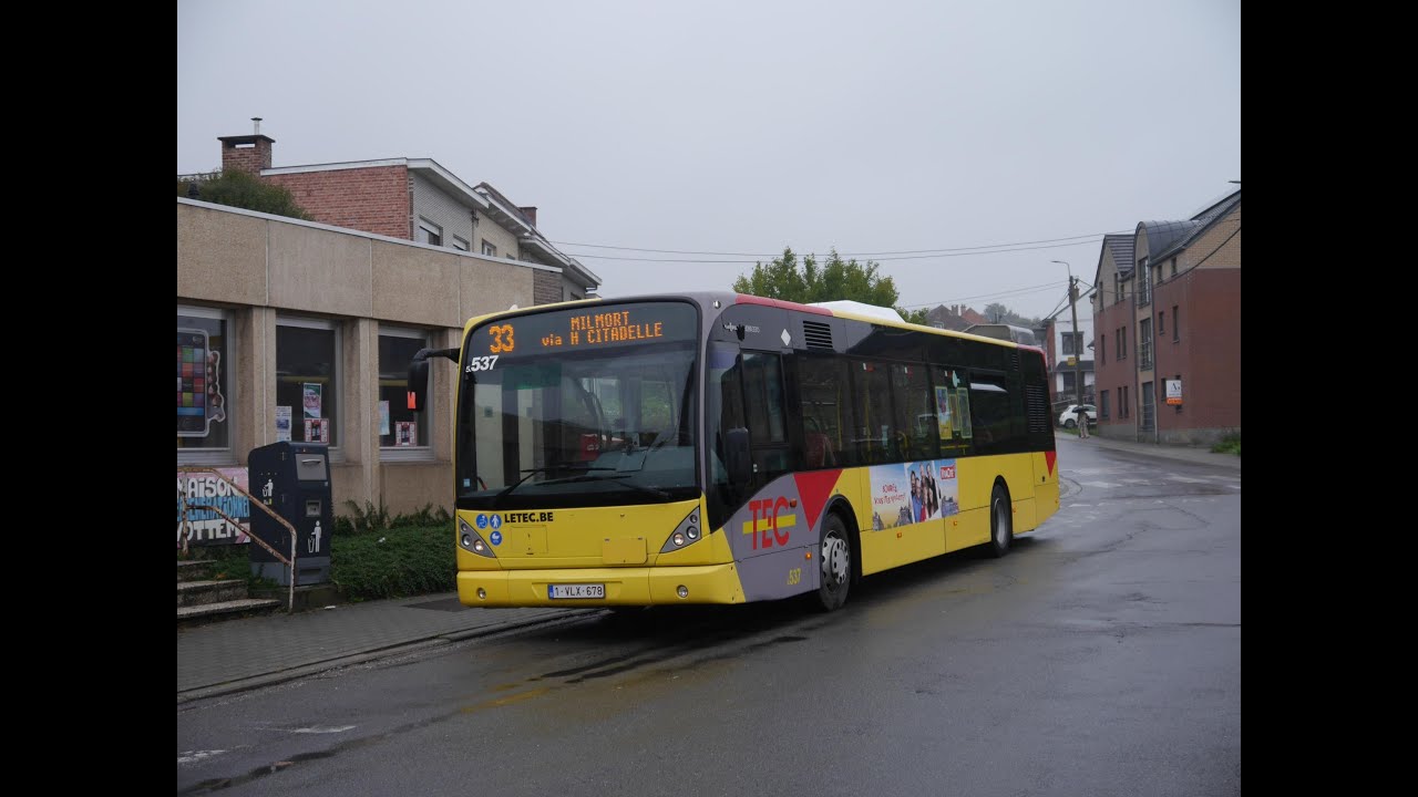 Ligne 33 : Liège Bavière - St-Lambert - Citadelle - Vottem P+R - Bouxthay - Milmort (Aller-Retour)