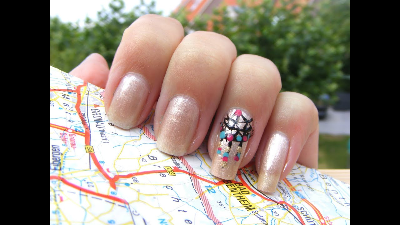 Dreamcatcher nails tutorial!