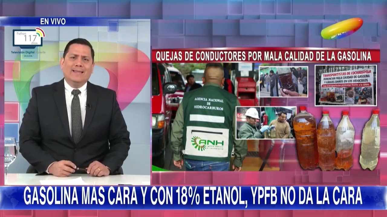 YPFB VENDE GASOLINA EN PEOR ESTADO QUE EL MAS: Transportistas tomaron ANH en CBBA, 