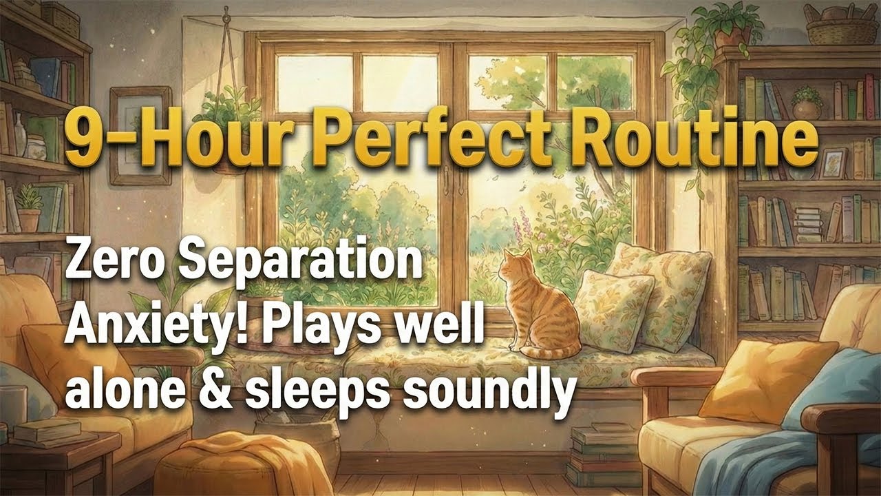 Calming Music for Cats with Separation Anxiety | 9 Hours of Play & Deep Sleep Mix