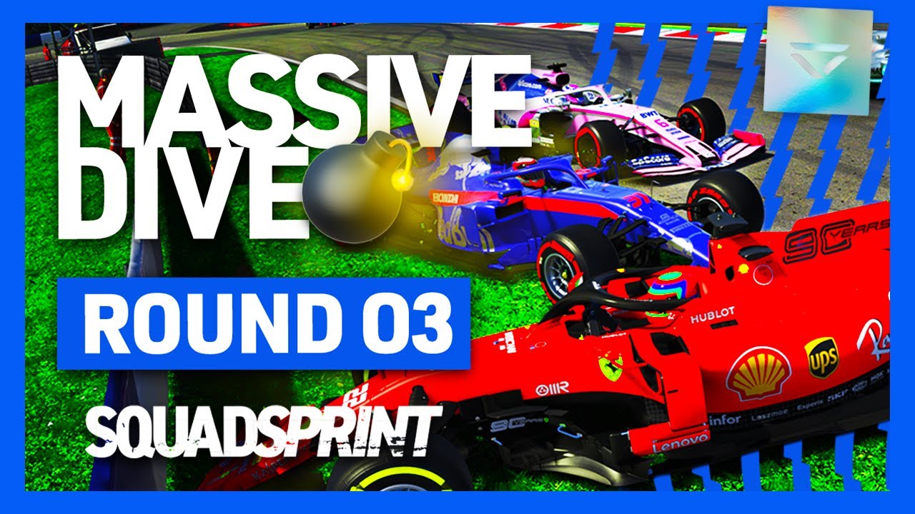 MASSIVE DIVE CREATES PILE UP!! SquadSprint 2020 F1 S2 | Round 3 Austria