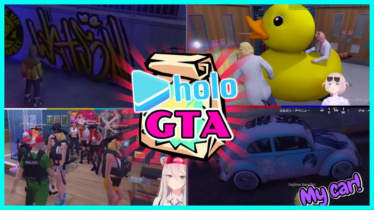A Few More RANDOM holoGTA Clips! #5 [#hologta]