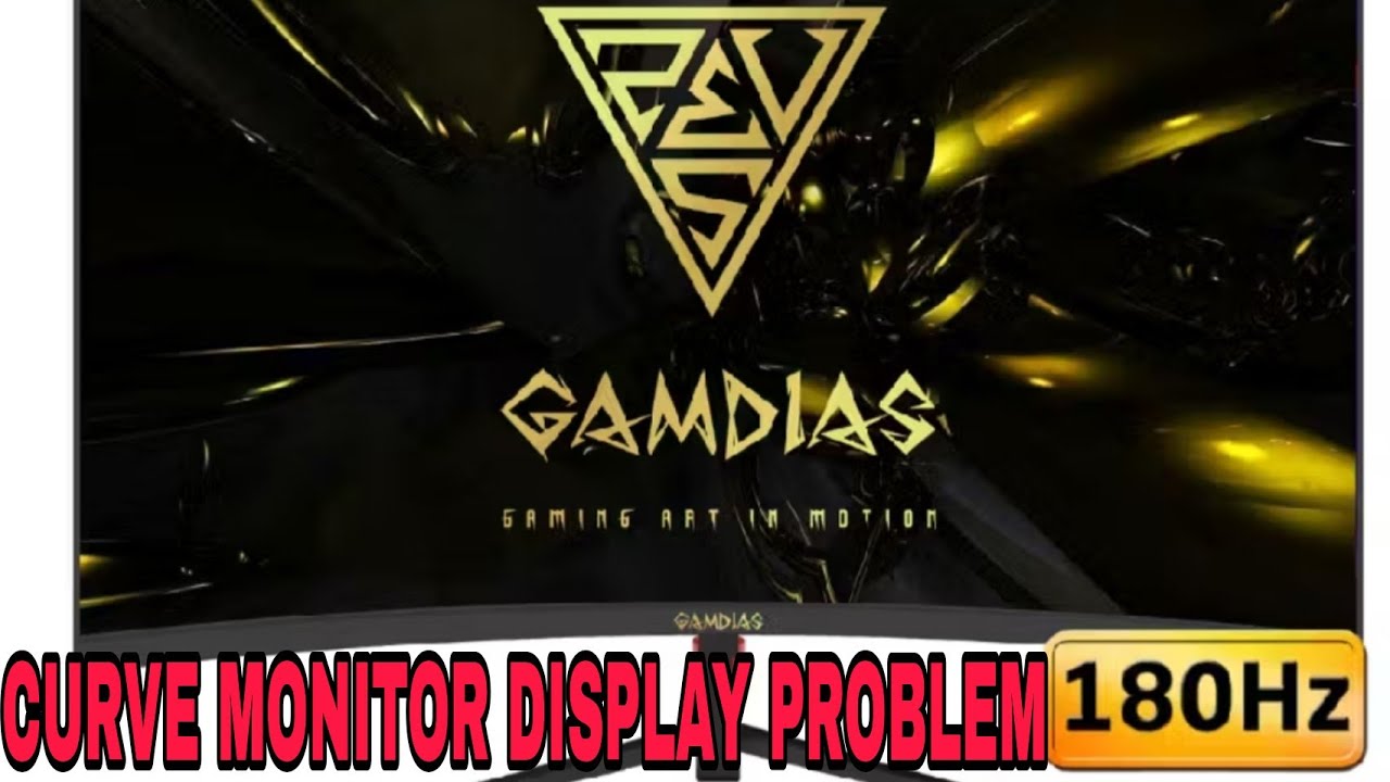 GAMDIAS CURVE MONITOR NO DISPLAY 