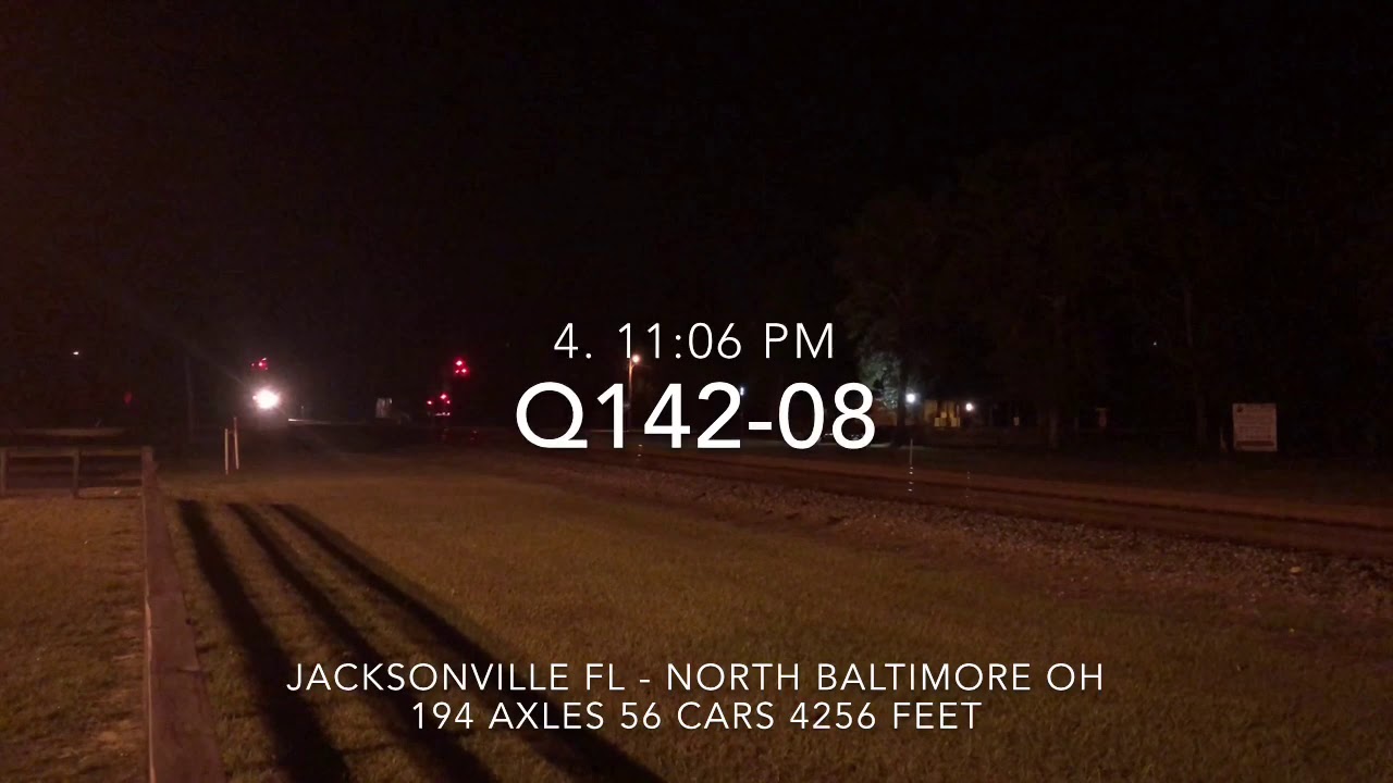 182 train trip from Folkston GA 182 trains in 5 days October 9-13 2017 CSX,NS,UP,BNSF,CEFX and CP