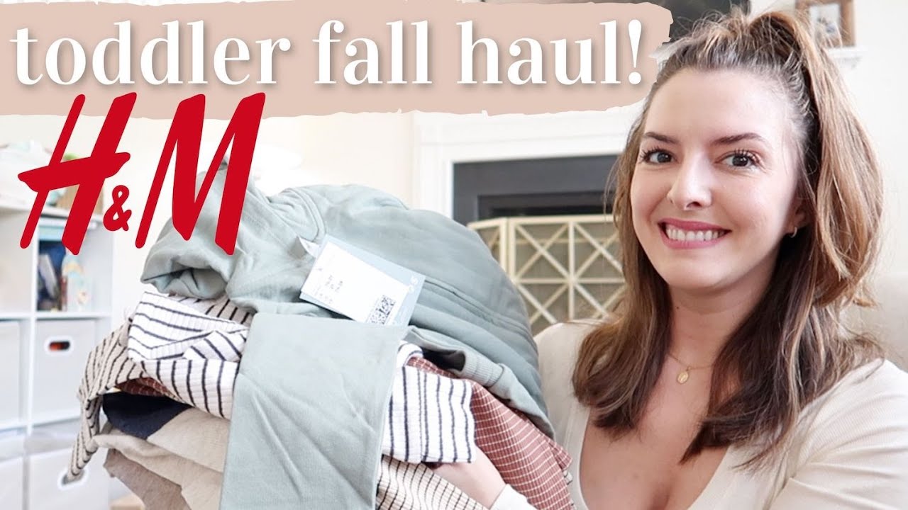 H&M FALL CLOTHING HAUL FOR TODDLERS | the cutest stuff for boys and girls! 😍 | KAYLA BUELL