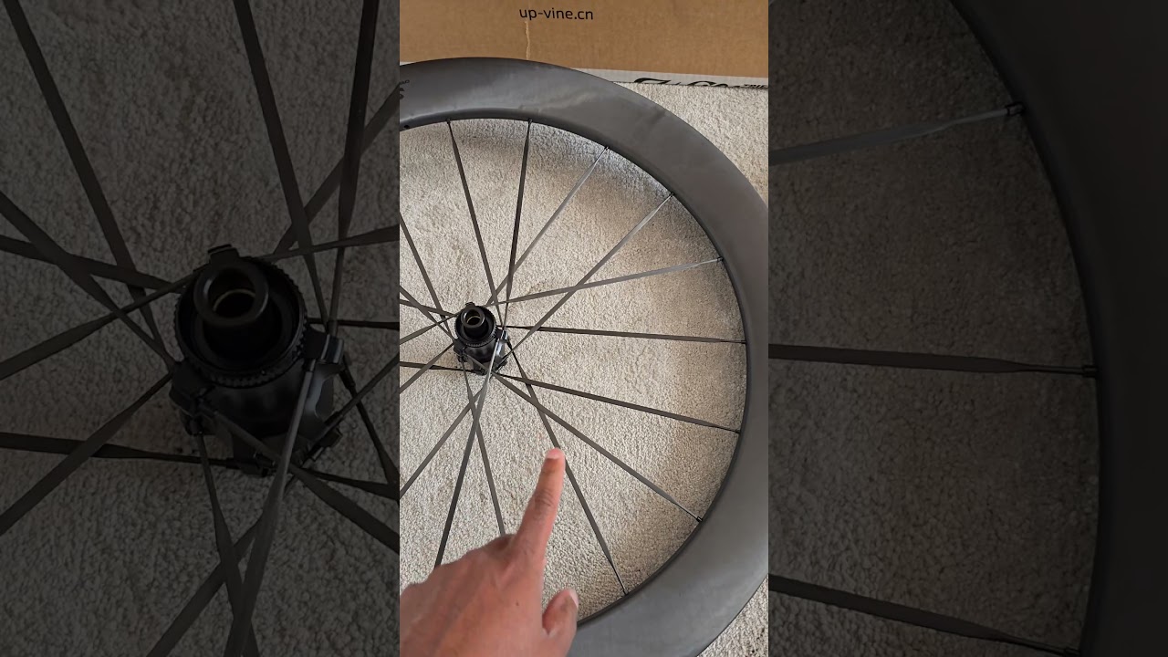totally bonkers. 16/18 spokes. these should test will in the wind tunnel. #carbonspeed #cyclingtech