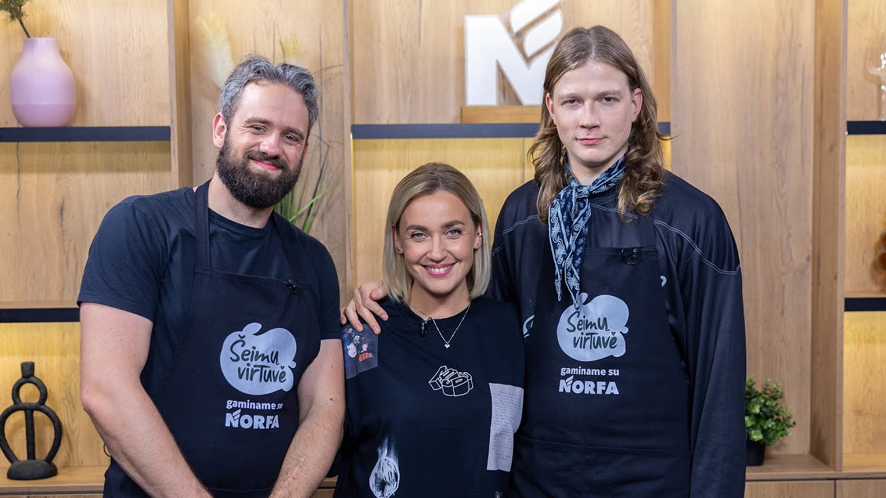 Šeimų virtuvė. Lietuvos roko grupės „Abudu“ nariai fanei Eglei pagamins „smash“ mėsainius