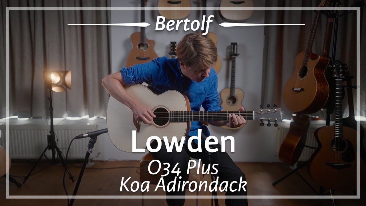 Lowden O34 Plus Koa Adirondack played by Bertolf | Demo