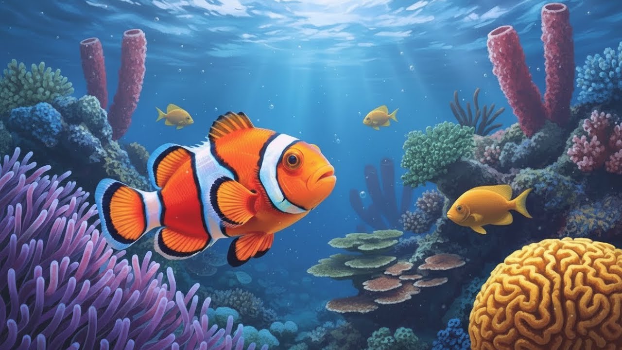 The Best 4K Aquarium - Dive Into The Mesmerizing Underwater Realm, Sea Jellyfish, Coral Reefs .