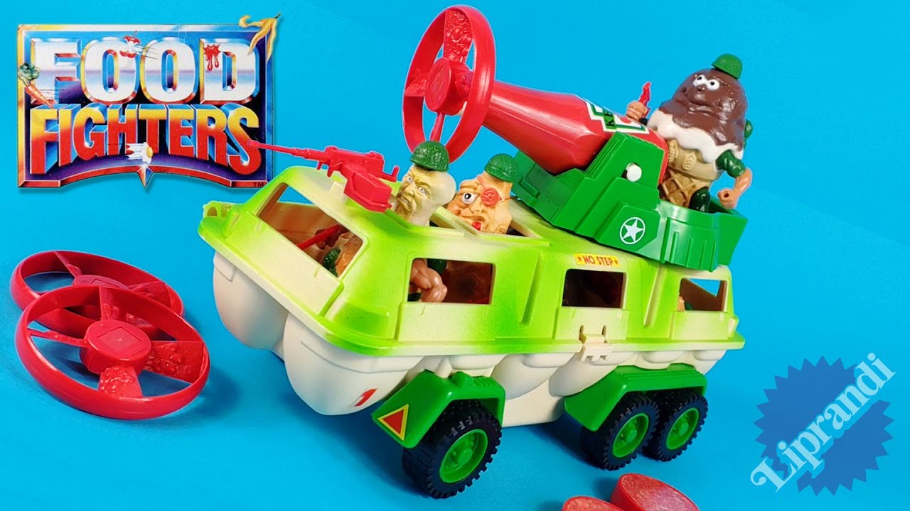 FOOD FIGHTERS COMBAT CARTON - MATTEL 1988 - BACK THEN VINTAGE REVIEW