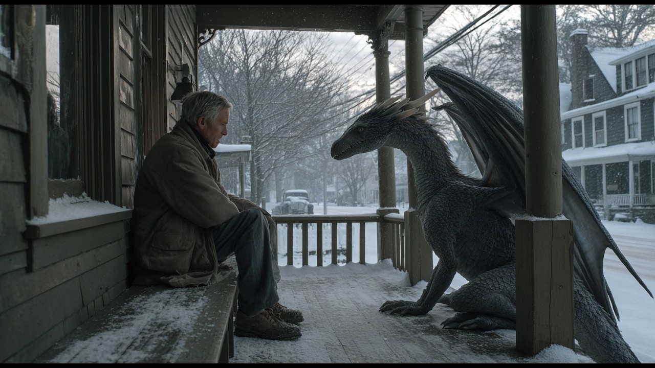Chilled and Damaged, the Dragon Hatchling Went Door to Door —Until a Human Opened His Home and Heart