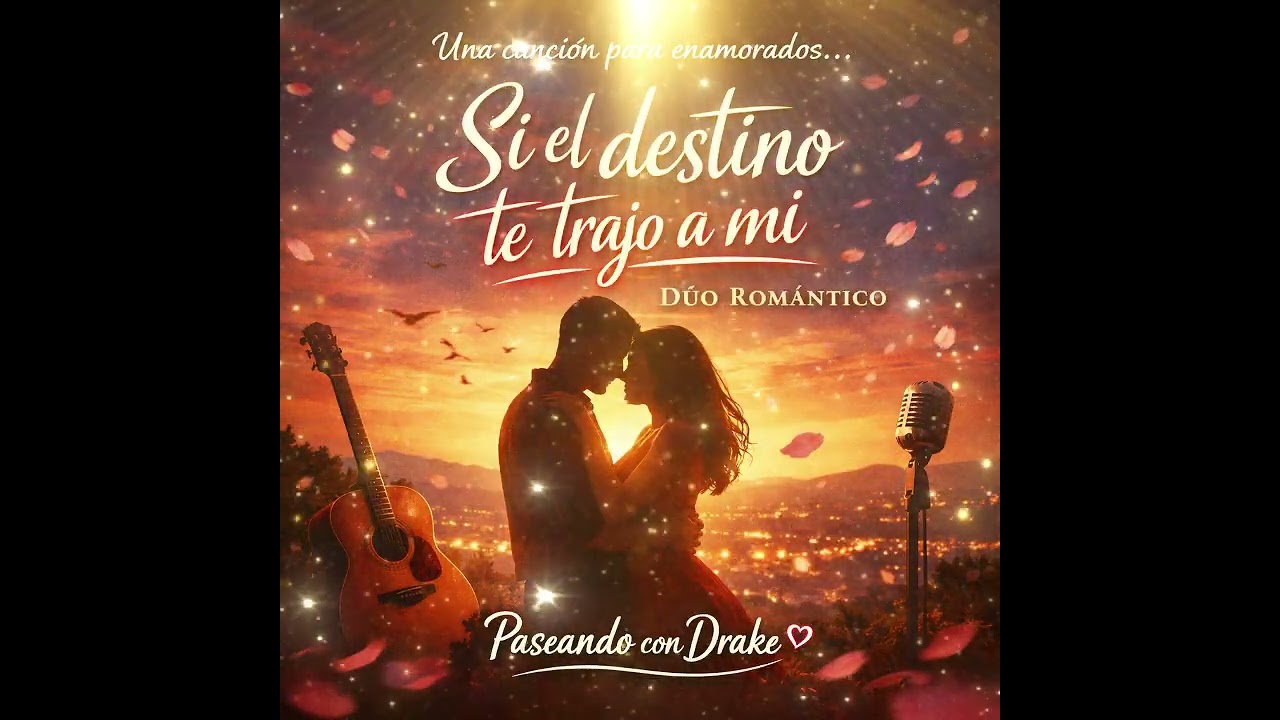 Si el destino te trajo a mí 💫 | Canción romántica de amor (Dúo) | Paseando con Drake