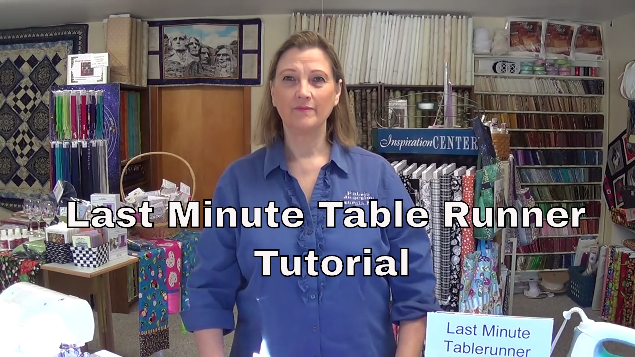 Last minute table runner.