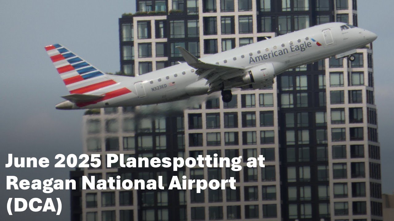 DCA Reagan National Airport plane spotting w/ATC audio |1 June 2025 | Ep. 002