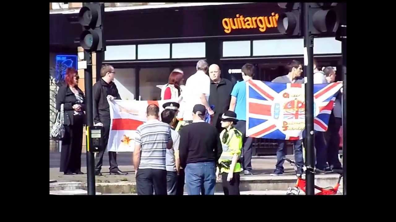 protest at glasgow cross