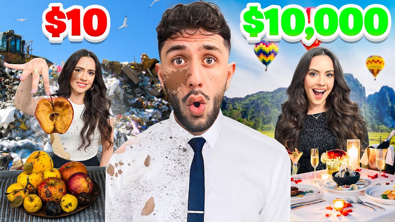 $10 VS $10,000 DATE WITH CRUSH!! **Romantic**