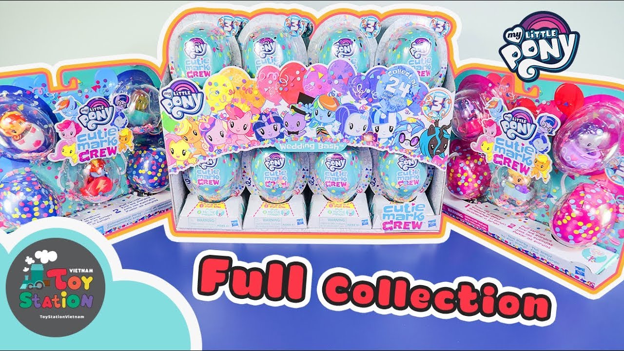 Trọn bộ My Little Pony Cutie Mark Crew series 3 bung lụa hoa giấy ToyStation 310