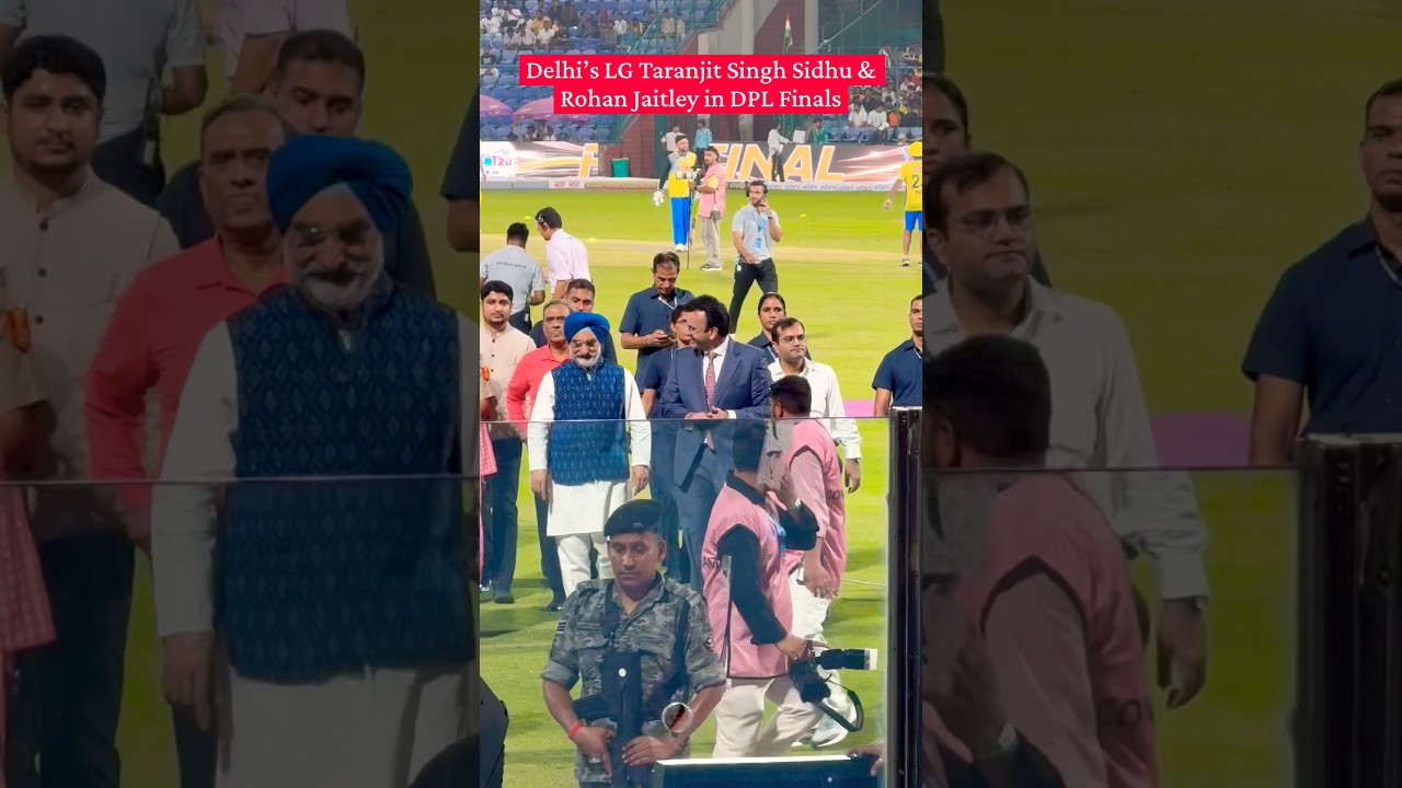 Delhi&rsquo;s LG Taranjit Singh Sidhu & Rohan Jaitley in the DPL Final #dpl