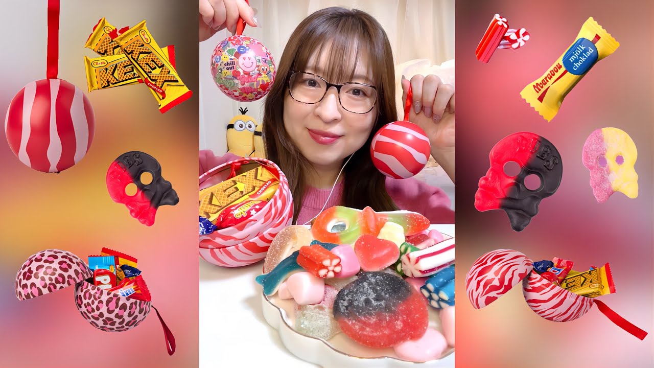 【ASMR】リコリスとお菓子のオーナメントレビュー！｜ 咀嚼音/EatingSounds/Mukbang