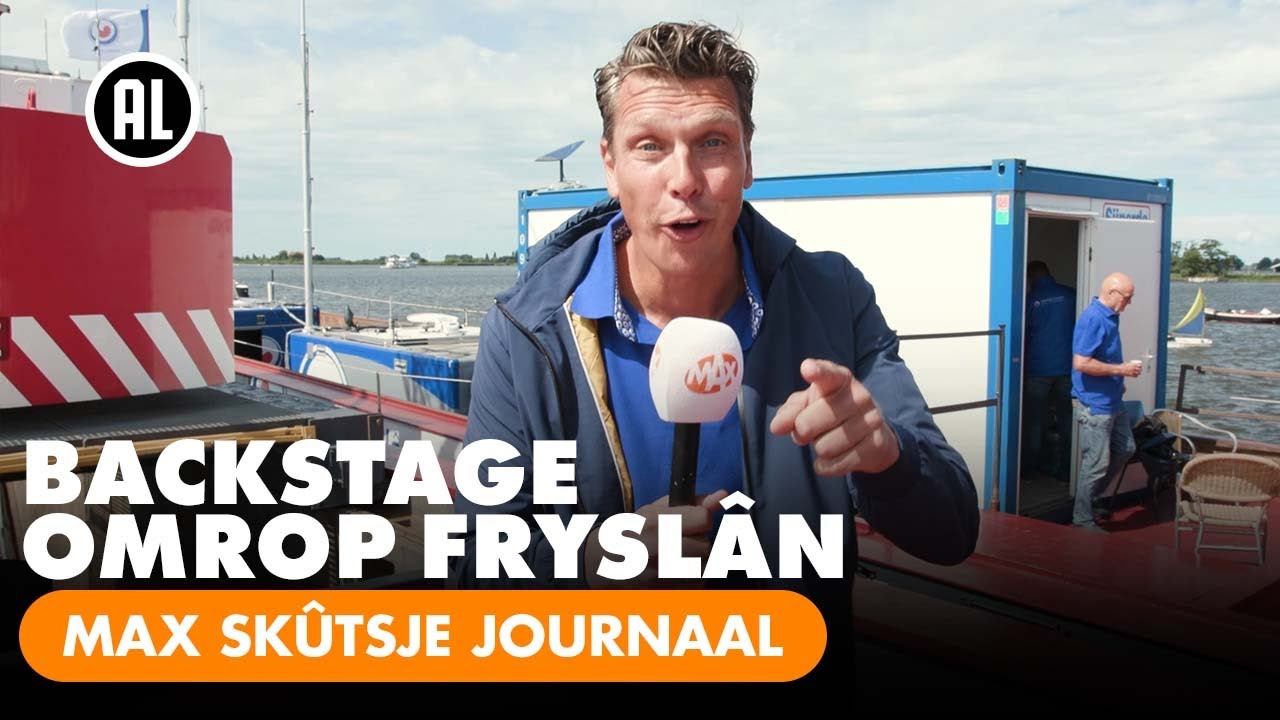 Backstage bij Omrop Fryslân tijdens het Skûtsjesilen | MAX SKÛTSJE JOURNAAL